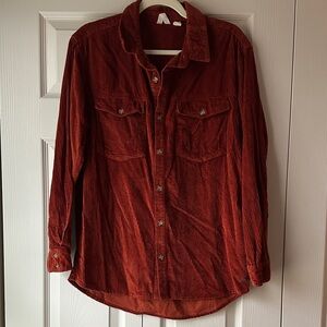 Roxy Terracotta Corduroy Shirt
